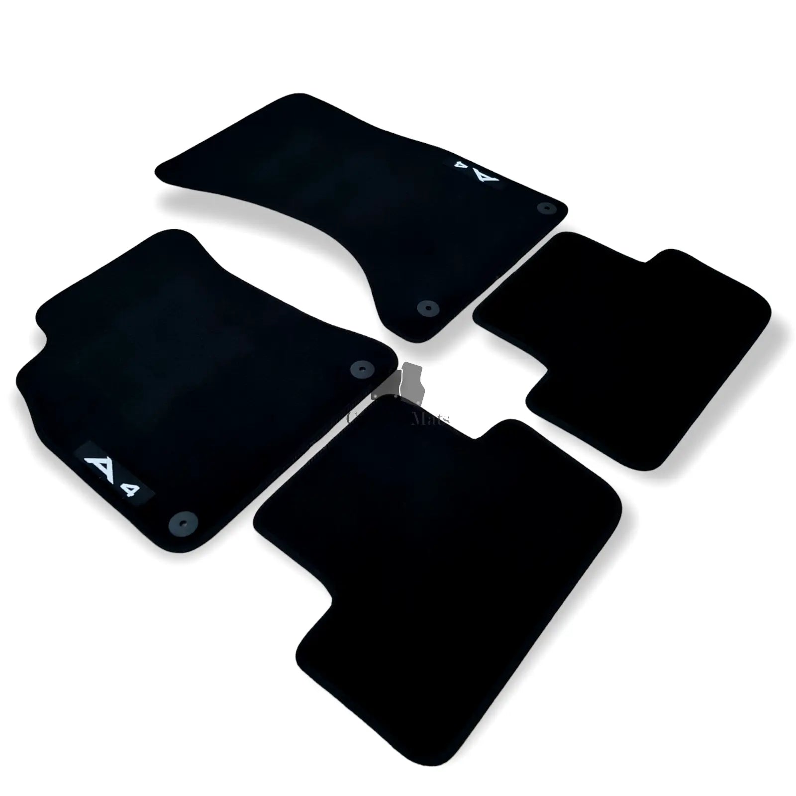 New Car Floor Mats For Audi A4 S4 B8 Waterproof Black Velour Carpet Liners 4pcs
