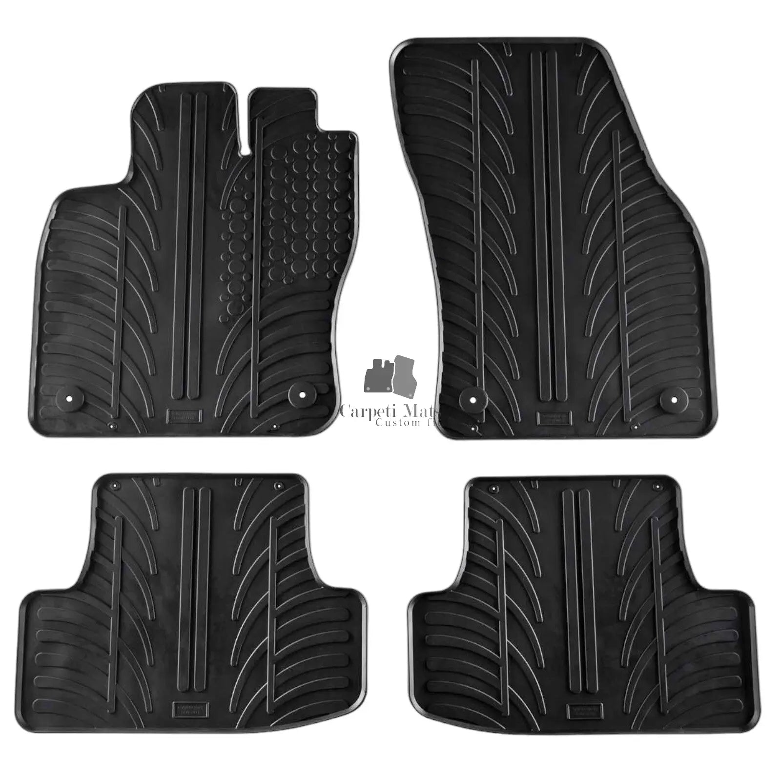 Rubber Car Floor Mats For Audi Q2 All Weather Heavy Duty Rugs Auto Liners New