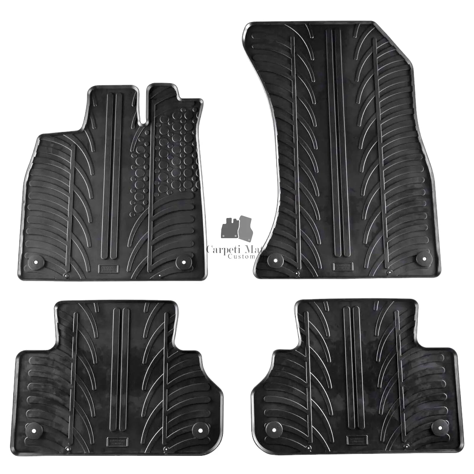 Rubber Car Floor Mats For Audi Q5 SQ5 FY All Weather Heavy Duty Rugs Auto Liners