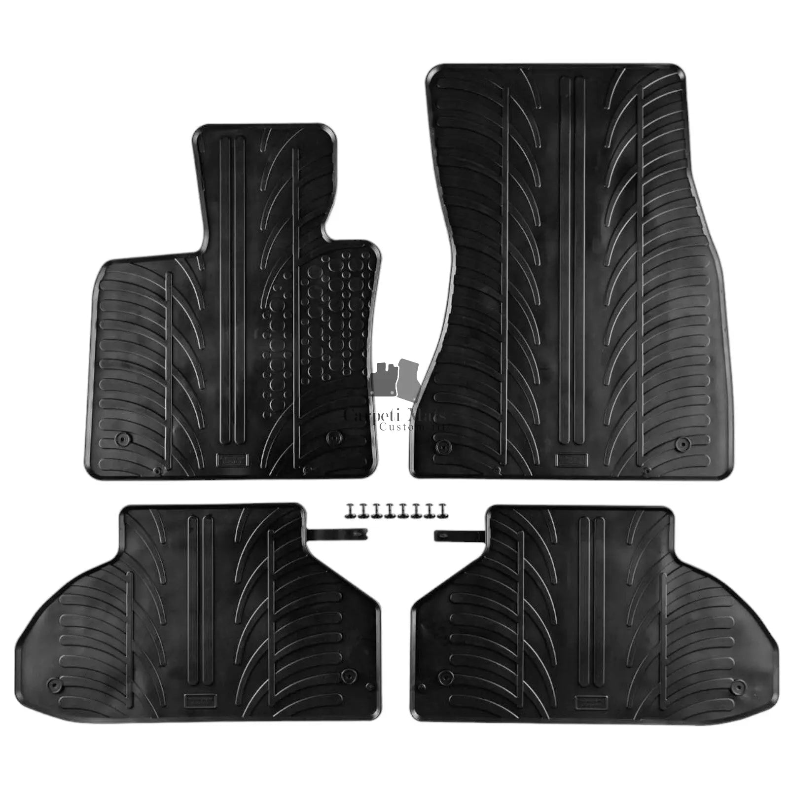 Rubber Car Floor Mats For BMW X6 F16 All Weather Heavy Duty Rugs Auto Liners New