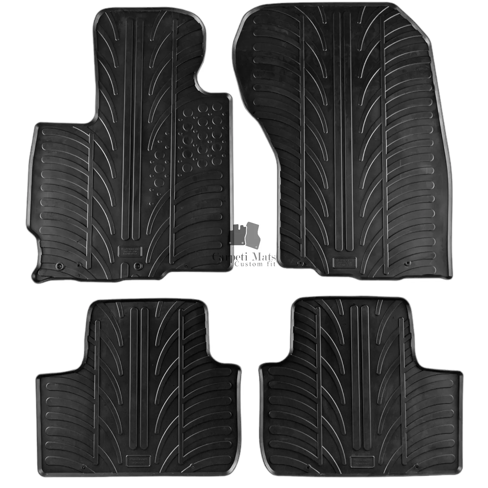 Rubber Car Floor Mats For Citroen C4 AirCross All Weather Heavy Duty Rugs Liners