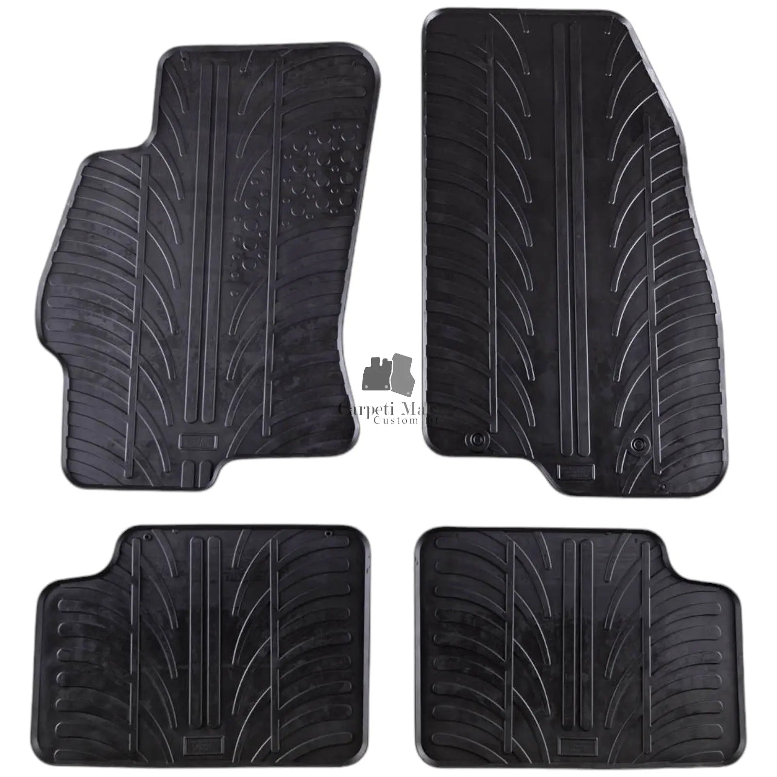Rubber Car Floor Mats For Fiat Linea All Weather Heavy Duty Rugs Auto Liners New