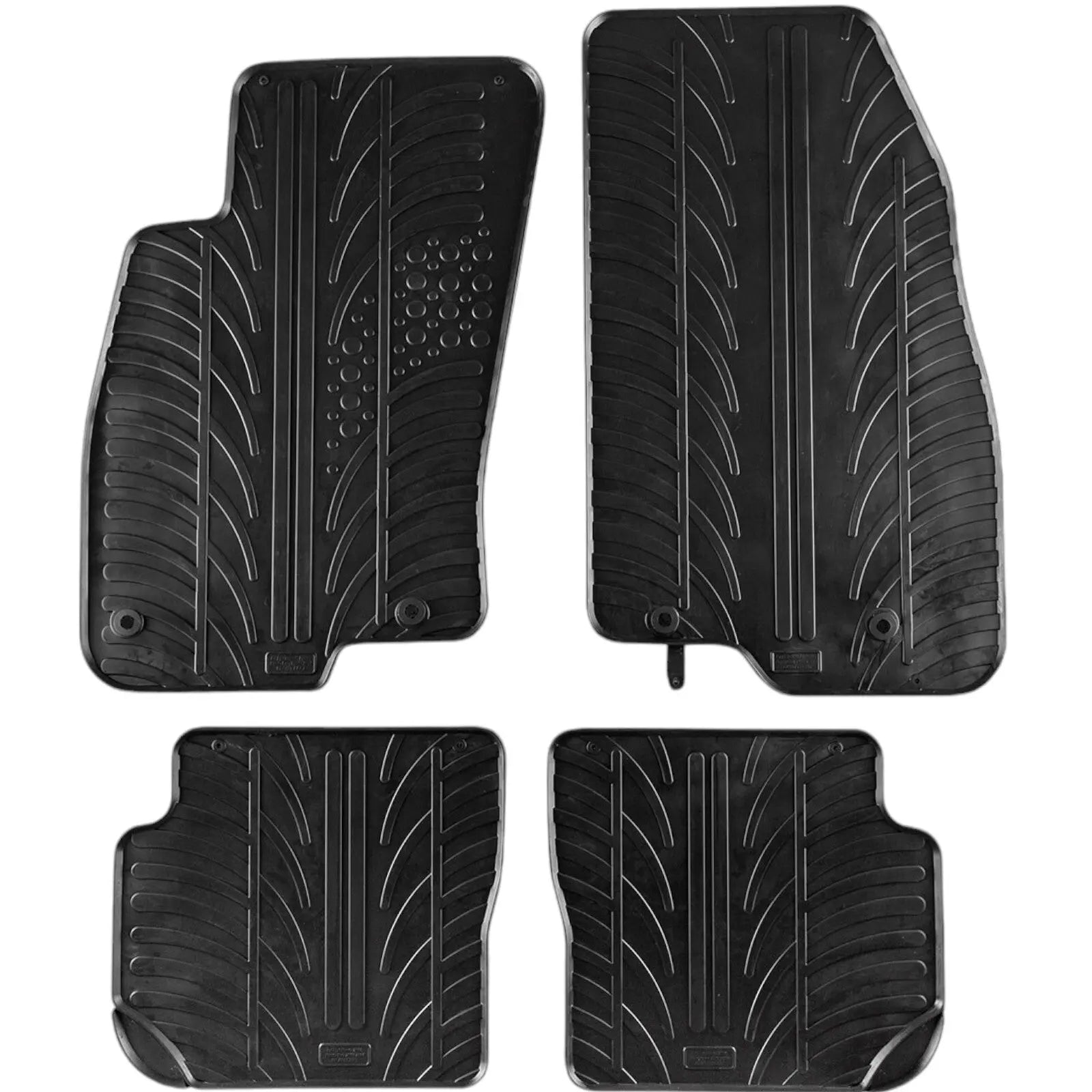 Rubber Car Floor Mats For Fiat Punto Evo All Weather Heavy Duty Rugs Auto Liners