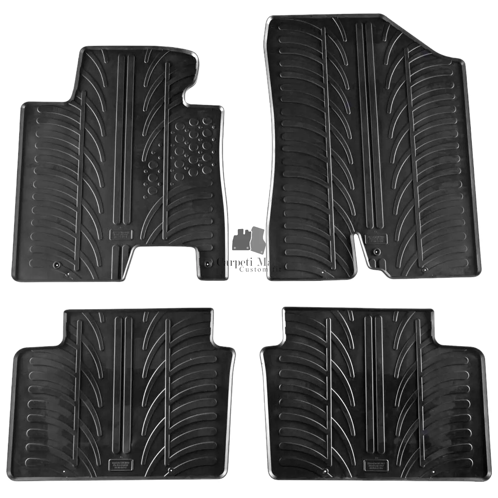 Rubber Car Floor Mats For Hyundai Elantra GT All Weather Heavy Duty Rugs Liners