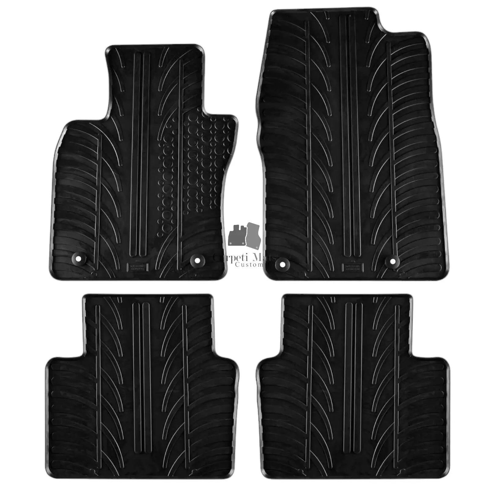 Rubber Car Floor Mats For Mazda 3 19-24 All Weather Heavy Duty Rugs Auto Liners