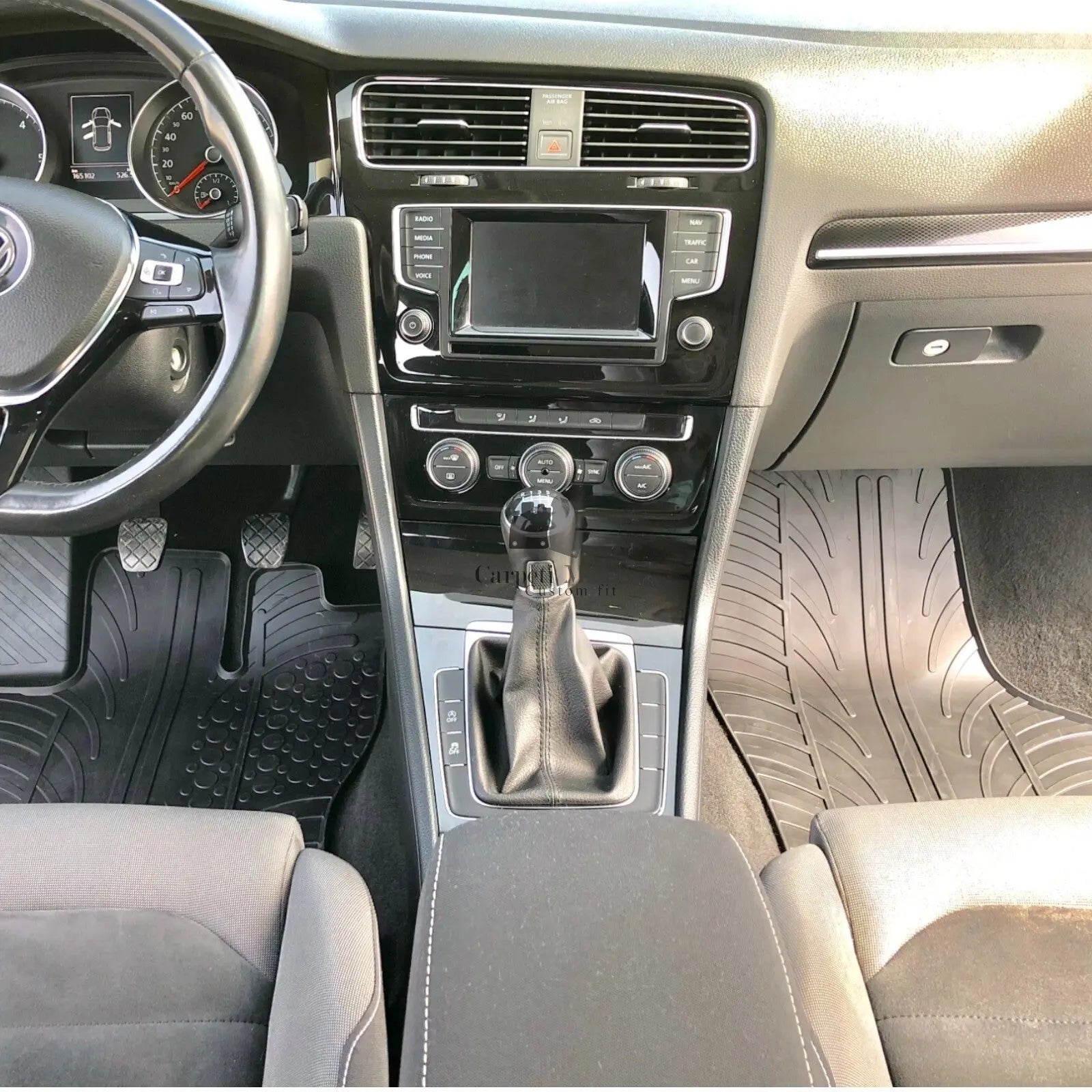 Rubber Car Floor Mats For Mazda 3 19-24 All Weather Heavy Duty Rugs Auto Liners