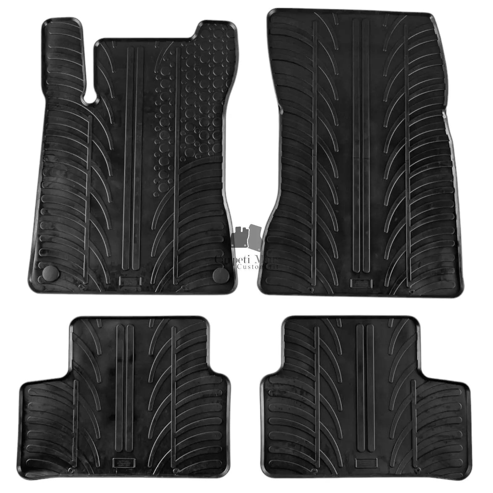 Rubber Car Floor Mats For Mercedes CLA C118 All Weather Heavy Duty Auto Liners