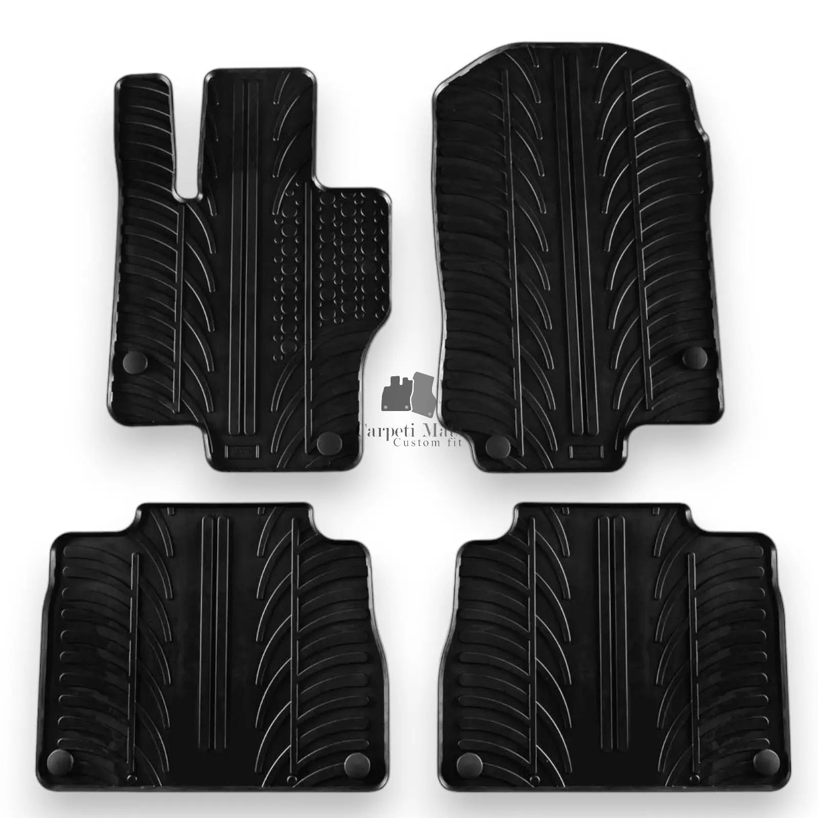 Rubber Car Floor Mats For Mercedes GLE W167 All Weather Heavy Duty Auto Liners