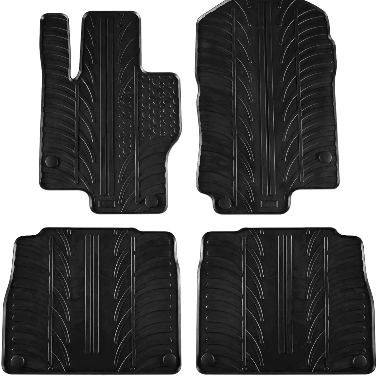 Rubber Car Floor Mats For Mercedes GLS X167 All Weather Heavy Duty Auto Liners