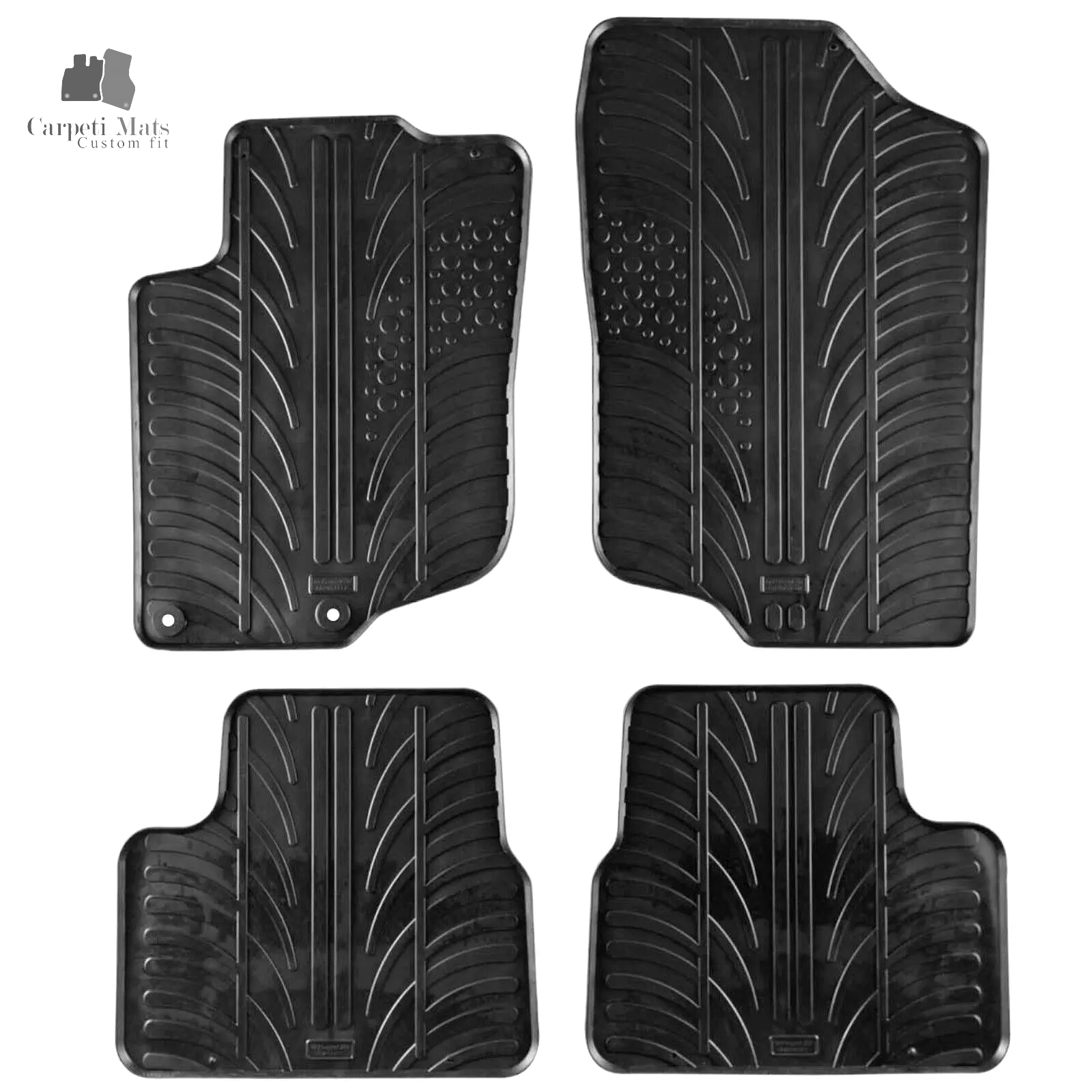Rubber Car Floor Mats For Peugeot 207 All Weather Heavy Duty Rugs Auto Liners