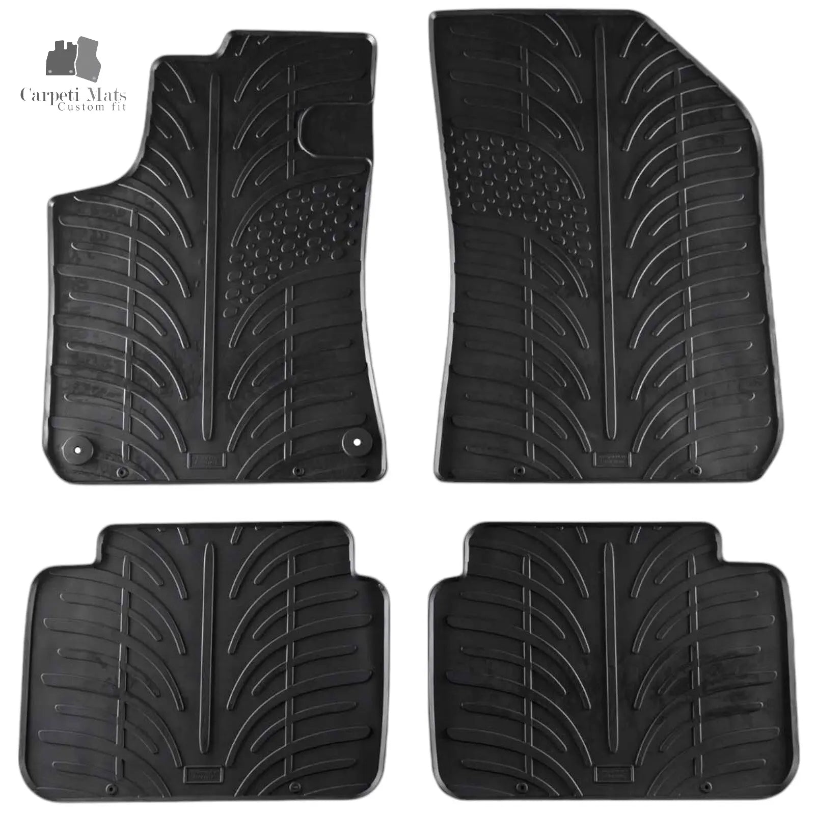 Rubber Car Floor Mats For Peugeot 308 SW All Weather Heavy Duty Rugs Auto Liners