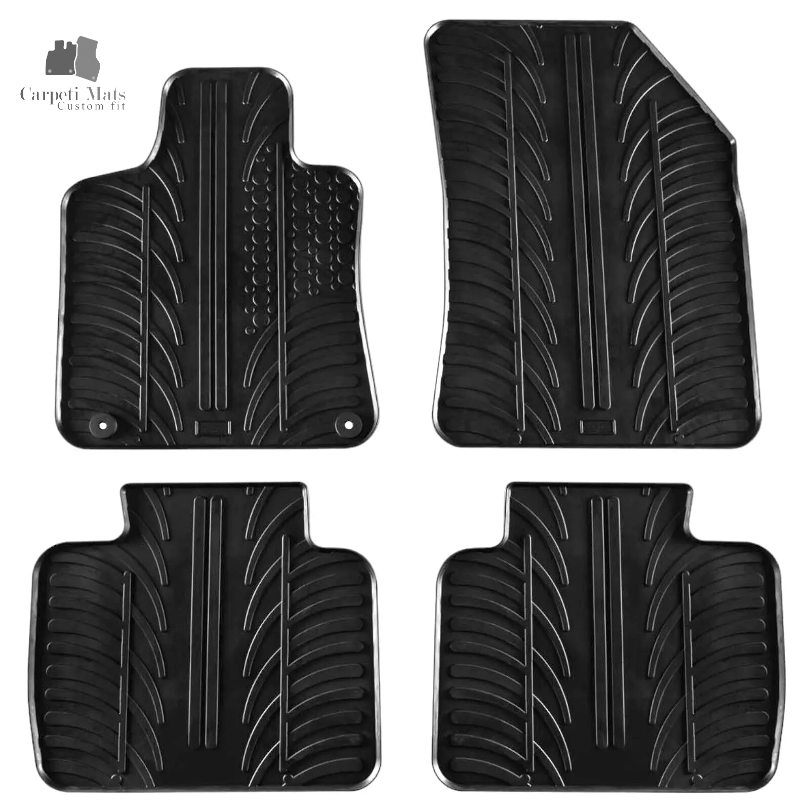 Rubber Car Floor Mats For Peugeot 508 All Weather Heavy Duty Rugs Auto Liners
