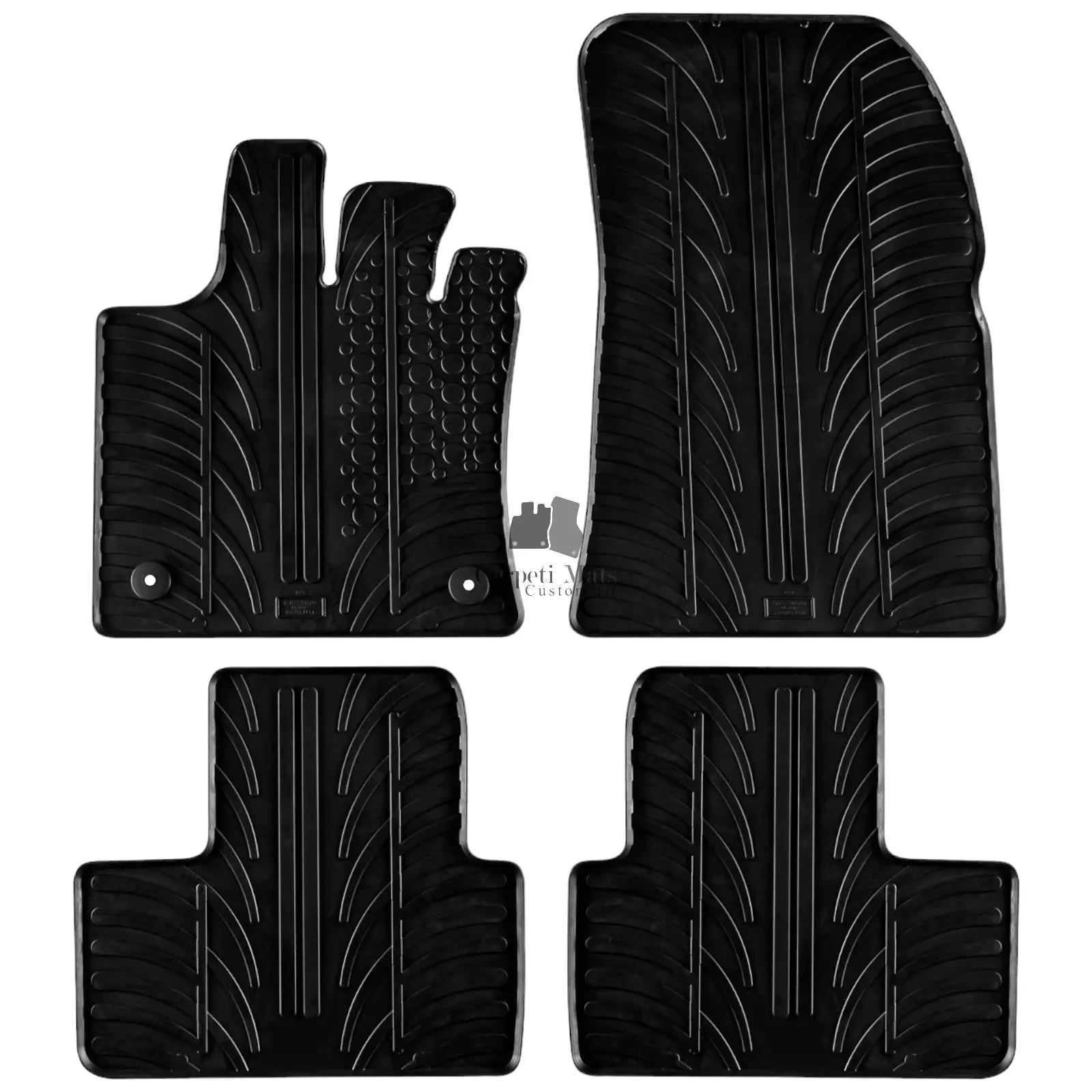 Rubber Car Floor Mats For Renault Captur Mk2 All Weather Heavy Duty Auto Liners