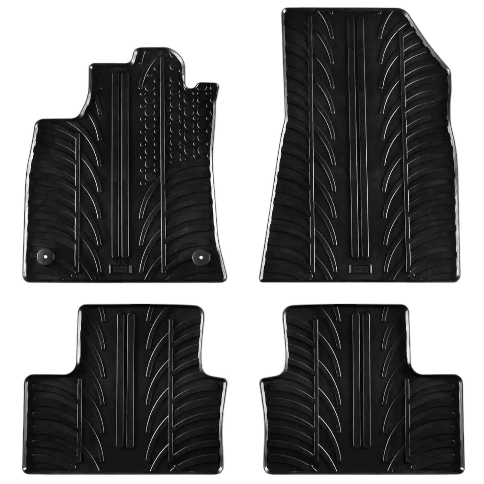 Rubber Car Floor Mats For Renault Clio MK5 All Weather Heavy Duty Auto Liners