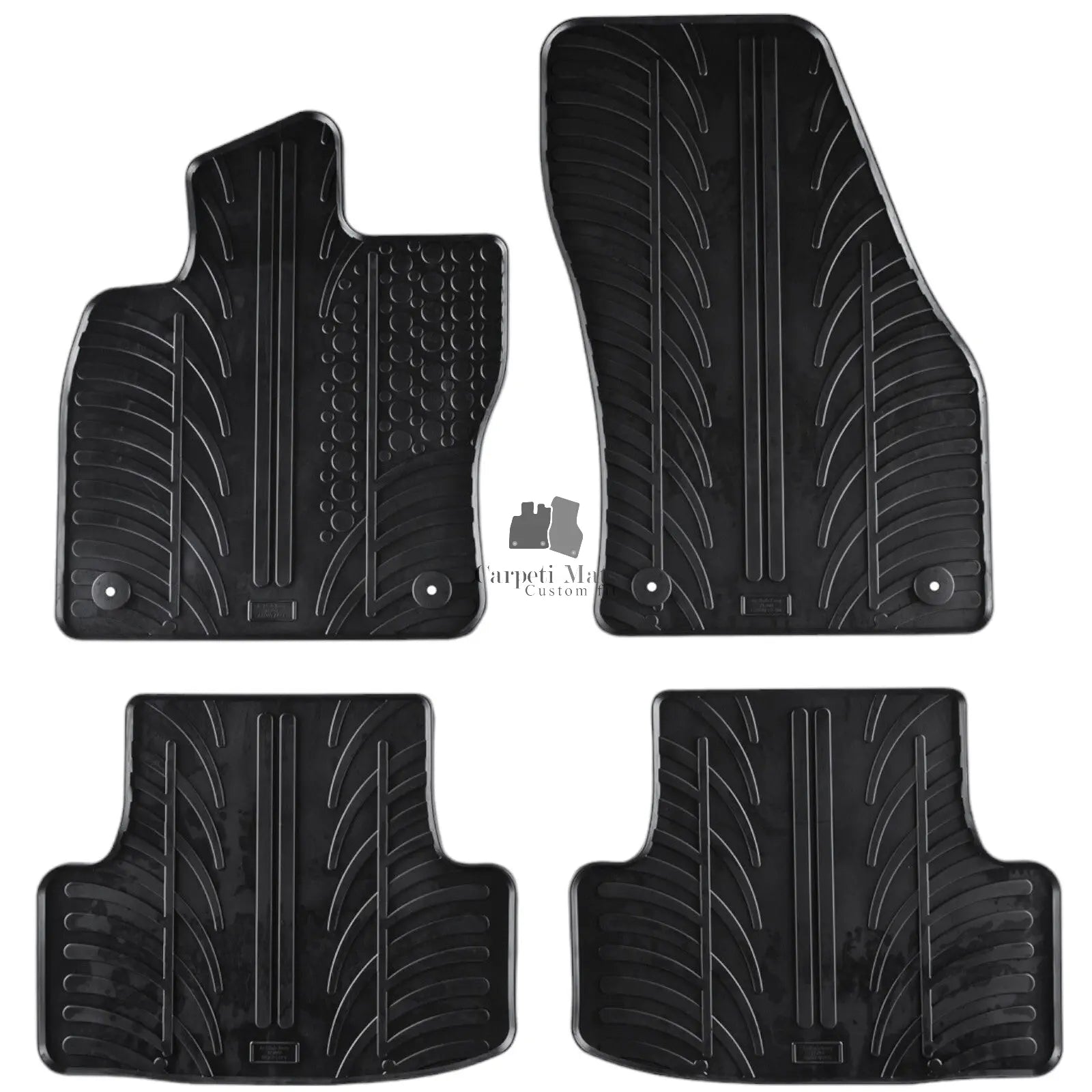 Rubber Car Floor Mats For Skoda Karoq All Weather Heavy Duty Rugs Auto Liners