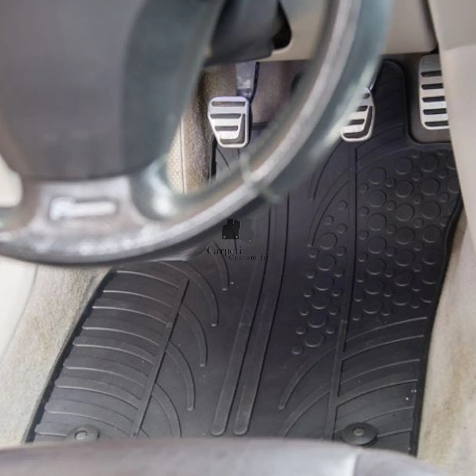 Rubber Car Floor Mats For Skoda Octavia MK3 All Weather Heavy Duty Auto Liners