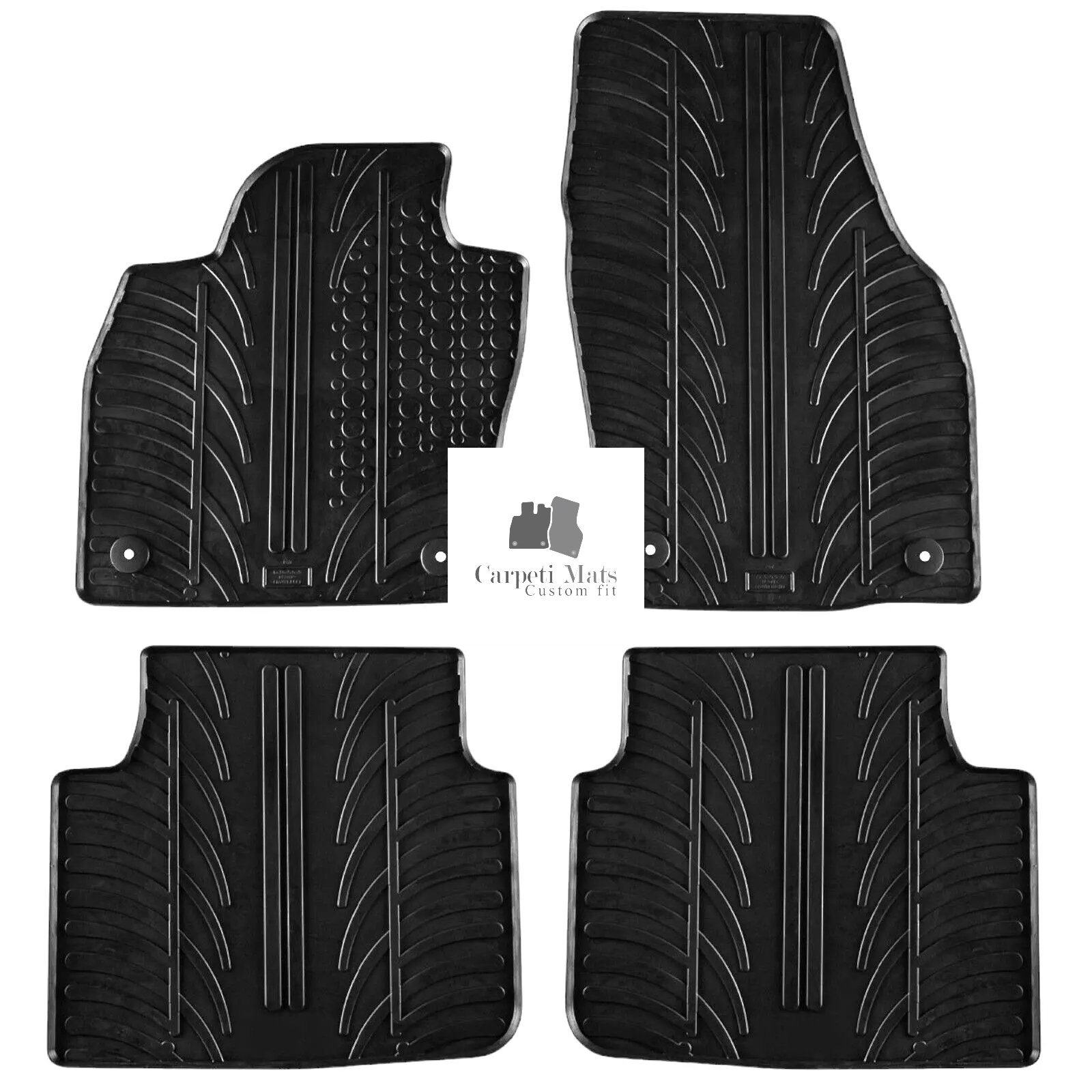 Rubber Car Floor Mats For Skoda Scala All Weather Heavy Duty Rugs Auto Liners