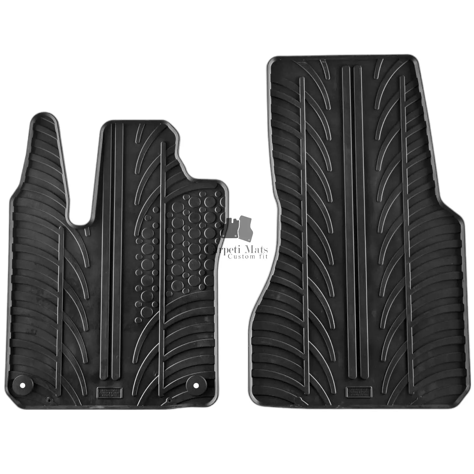 Rubber Car Floor Mats For Smart ForTwo All Weather Heavy Duty Rugs Auto Liners