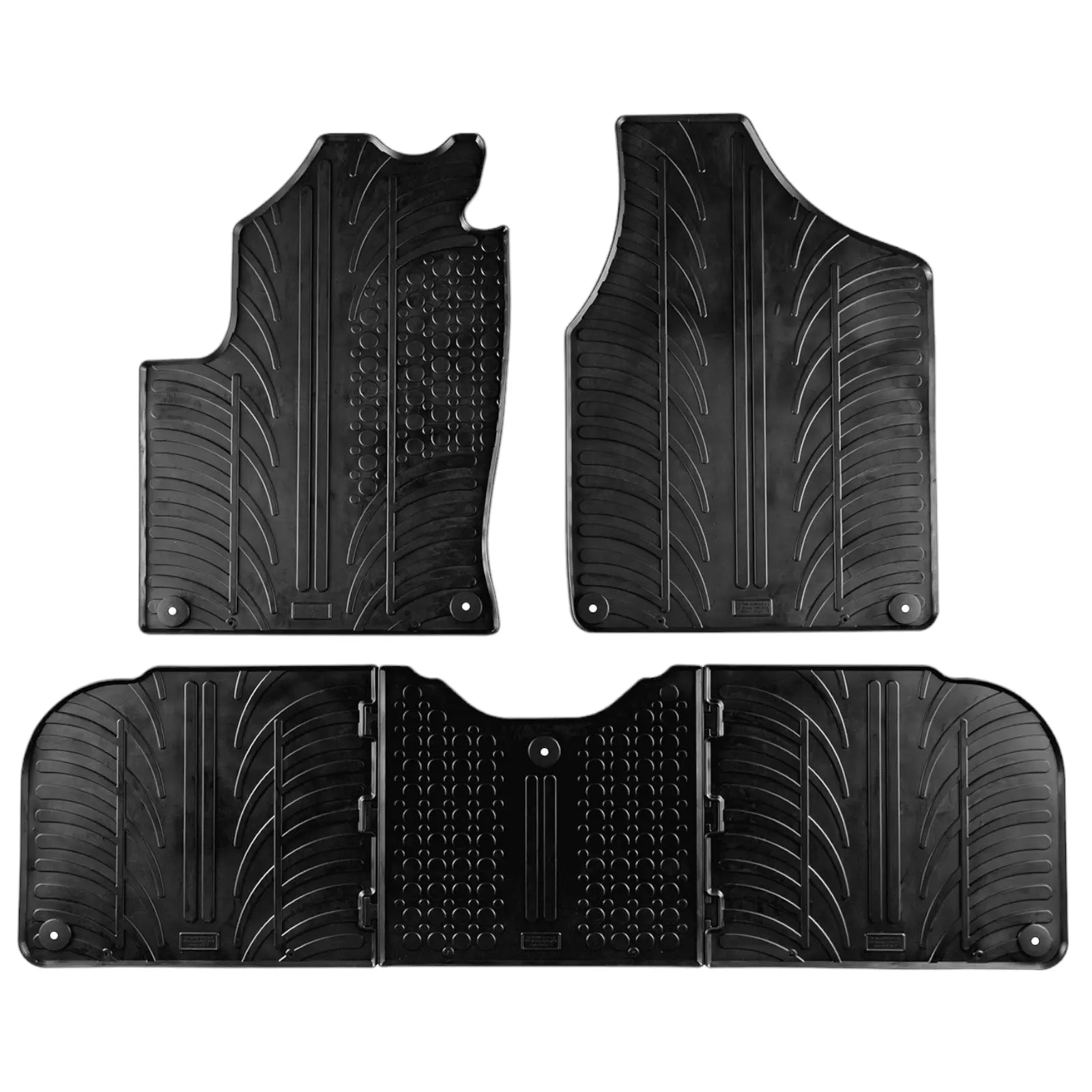 Rubber Car Floor Mats For VW Sharan All Weather Heavy Duty Rugs Auto Liners New