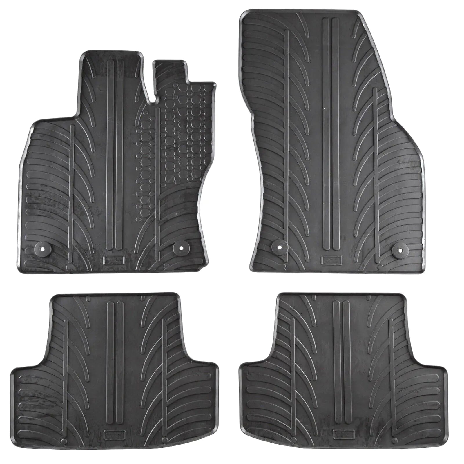 Rubber Car Floor Mats For VW T-Roc All Weather Heavy Duty Rugs Auto Liners New