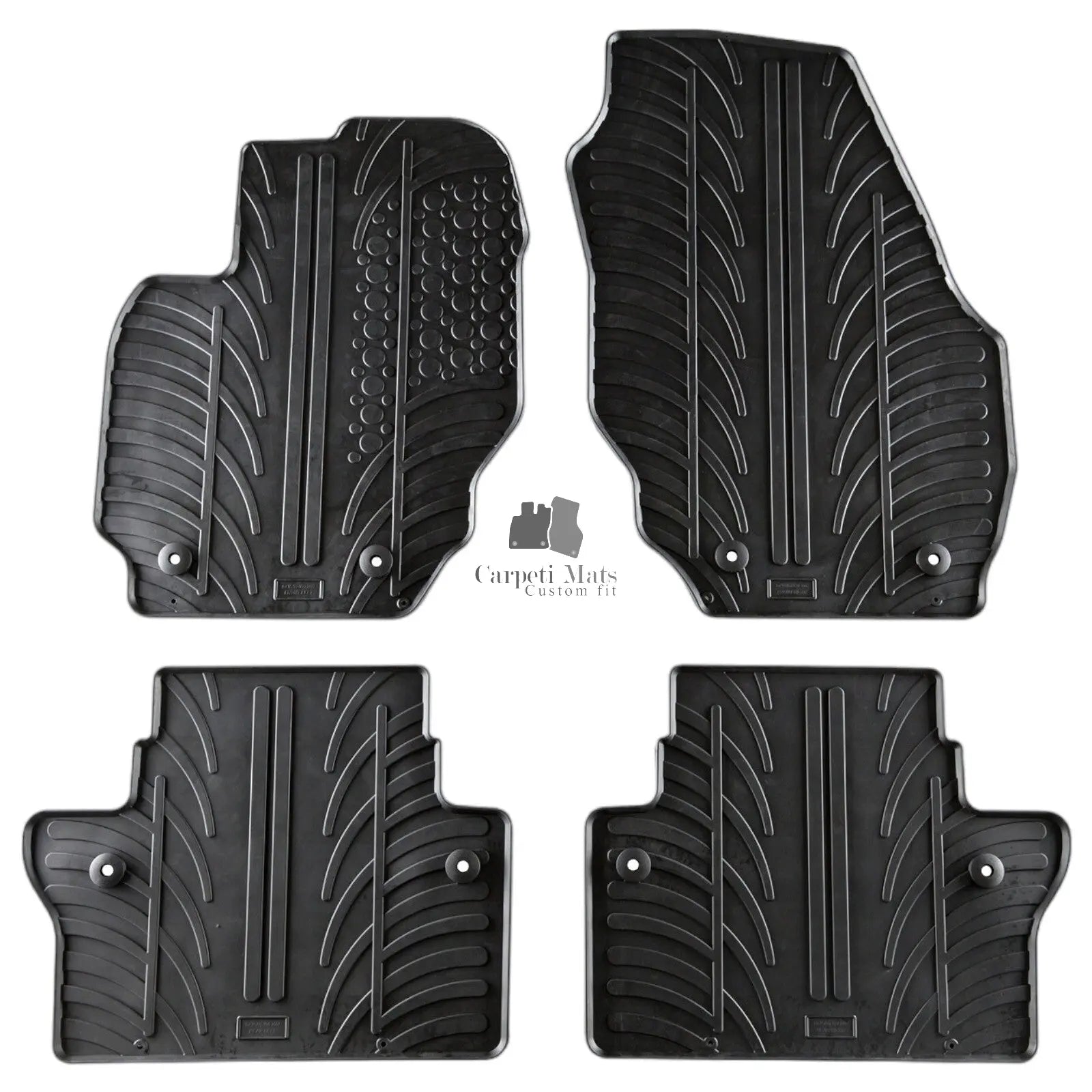 Rubber Car Floor Mats For Volvo V70 All Weather Heavy Duty Rugs Auto Liners New