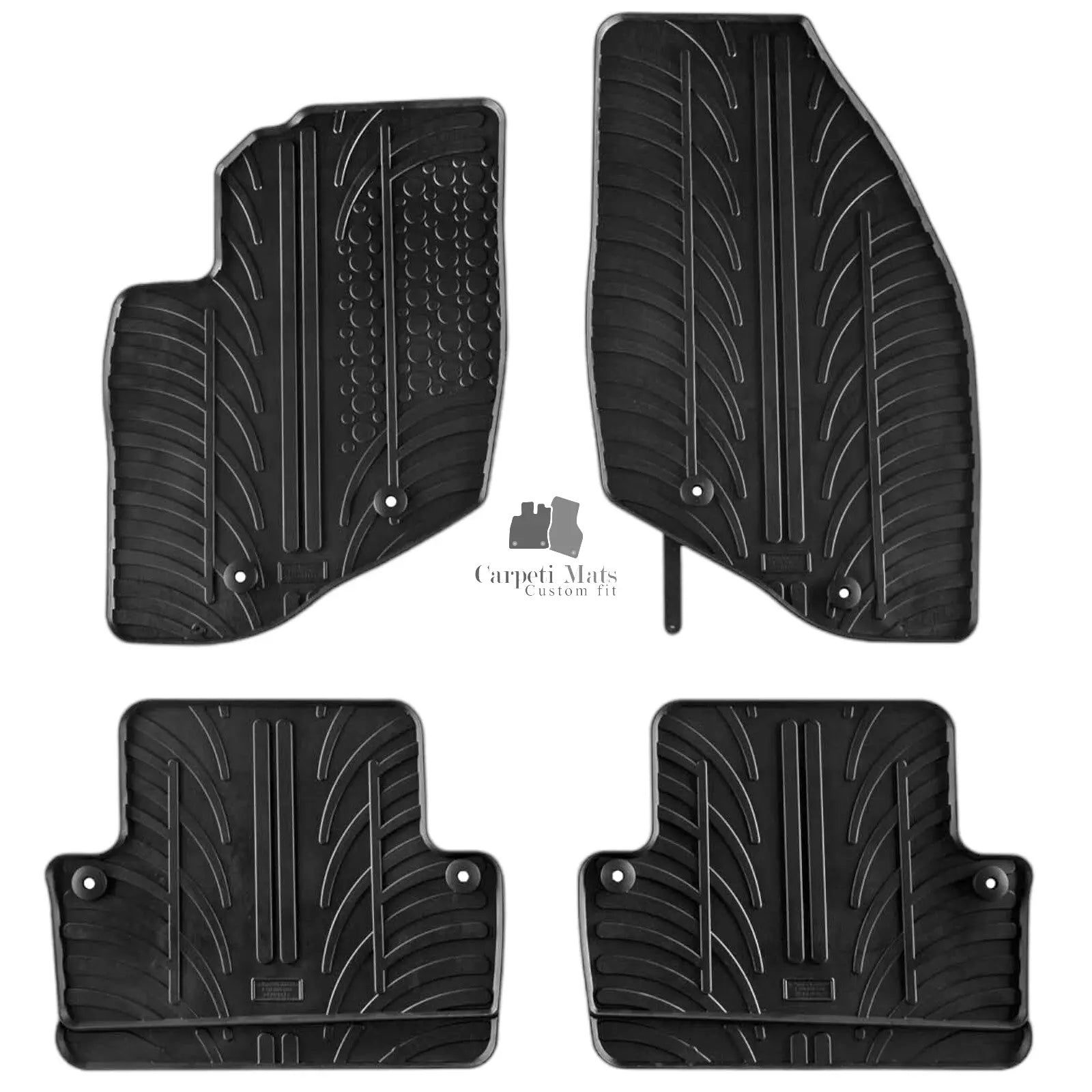 Rubber Car Floor Mats For Volvo V70 All Weather Heavy Duty Rugs Auto Liners New
