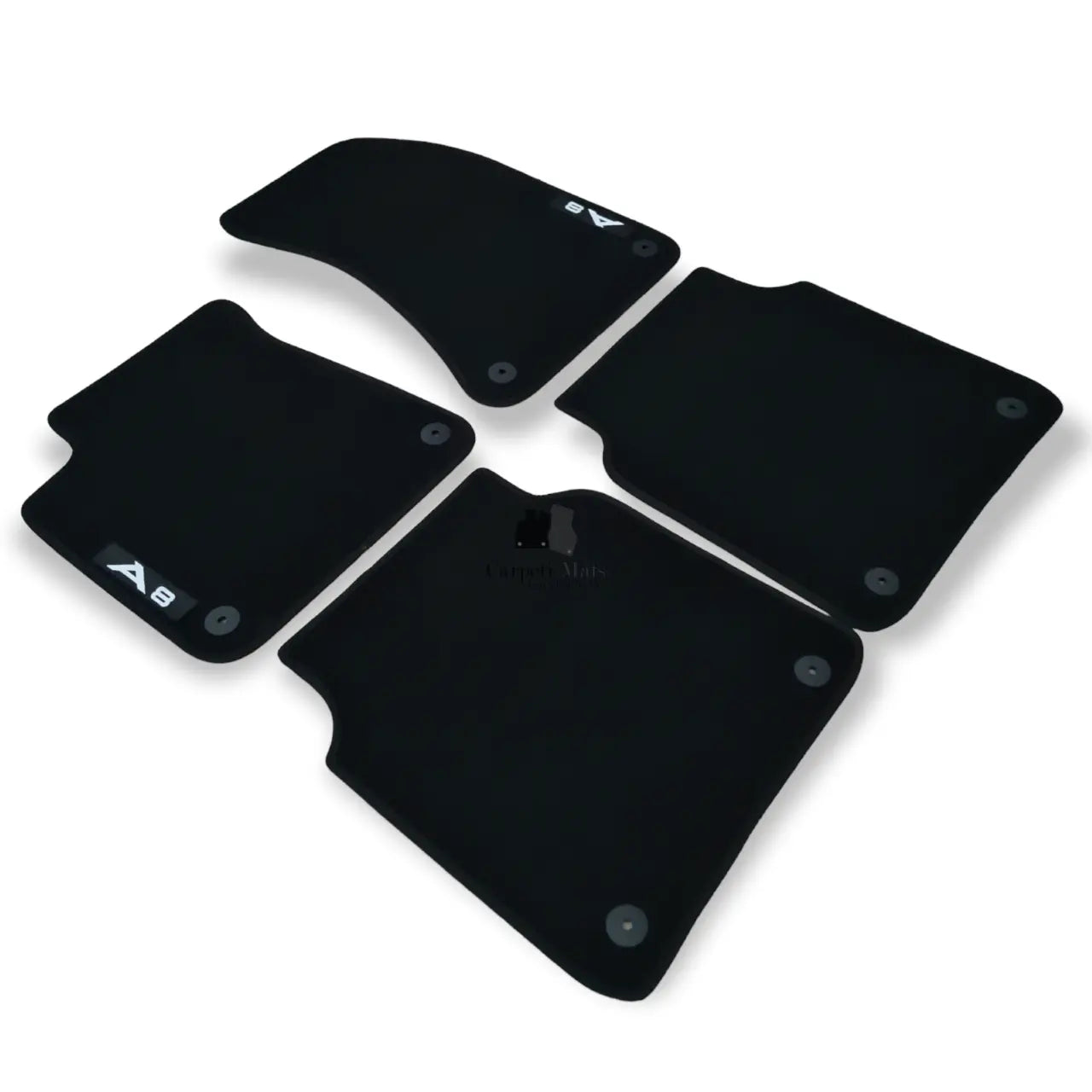Velour Car Floor Mats For Audi A8 S8 4H Waterproof Black Carpet Rugs Auto Liners