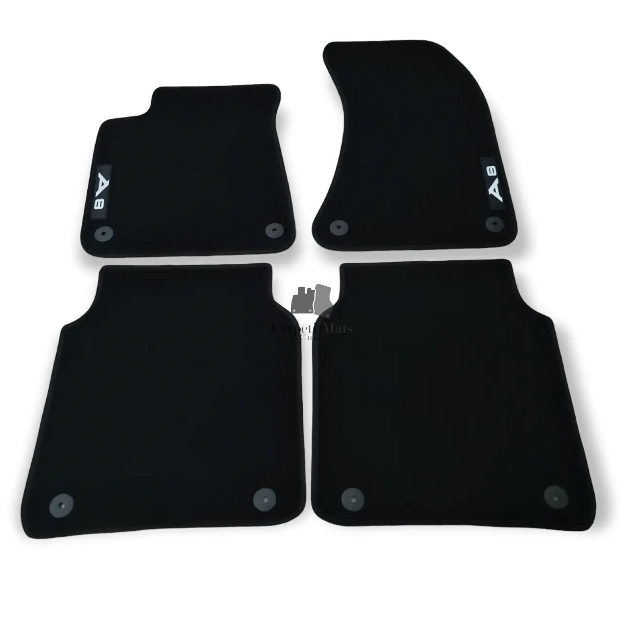 Velour Car Floor Mats For Audi A8 S8 4H Waterproof Black Carpet Rugs Auto Liners