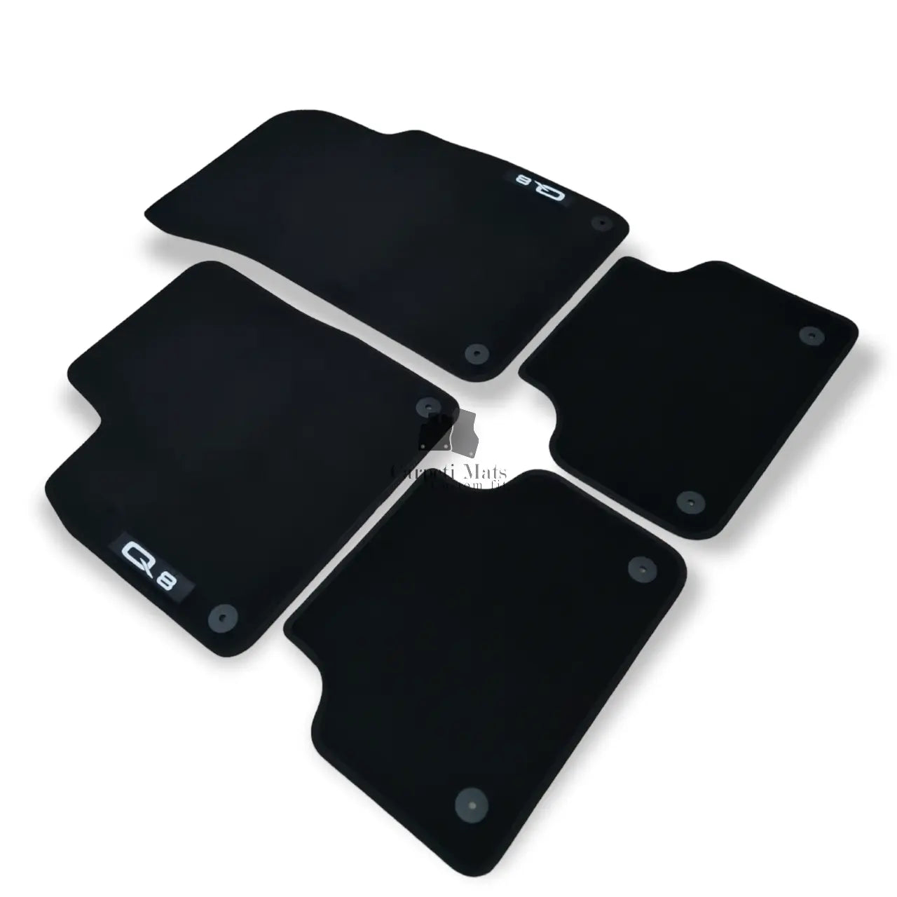 Velour Car Floor Mats For Audi Q8 Waterproof Black Carpet Rugs Auto Liners New