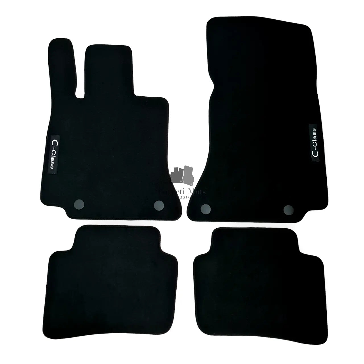 Velour Car Floor Mats For Mercedes C Class W206 Auto Liners Waterproof Black New