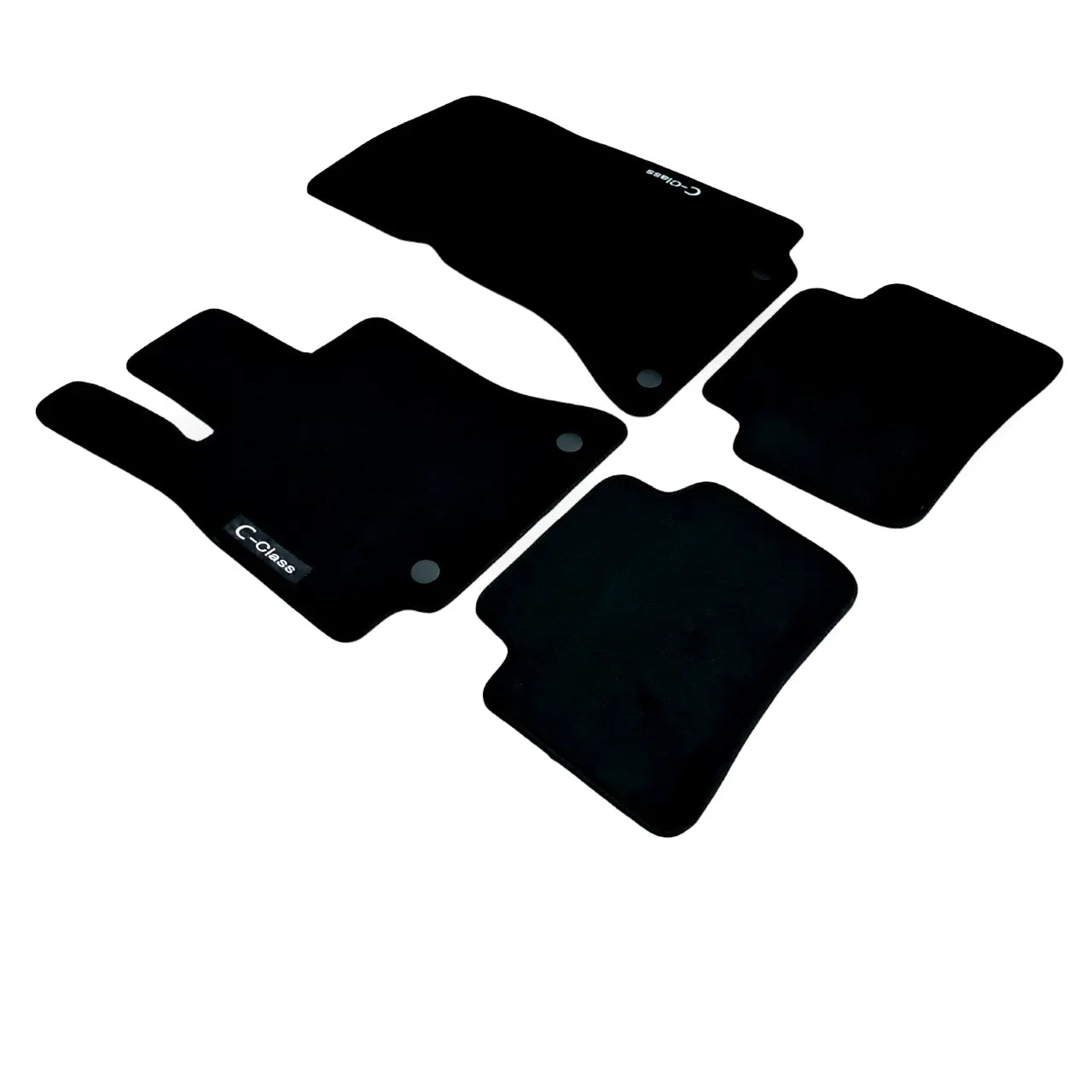 Velour Car Floor Mats For Mercedes C Class W206 Auto Liners Waterproof Black New