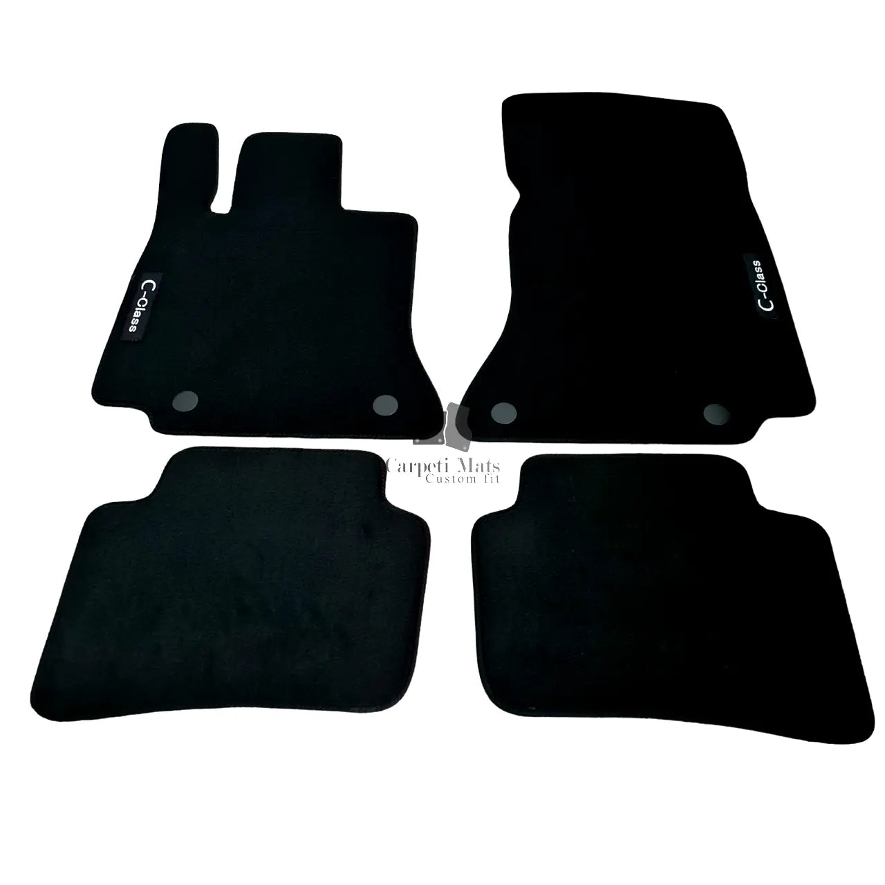 Velour Car Floor Mats For Mercedes C Class W206 Auto Liners Waterproof Black New