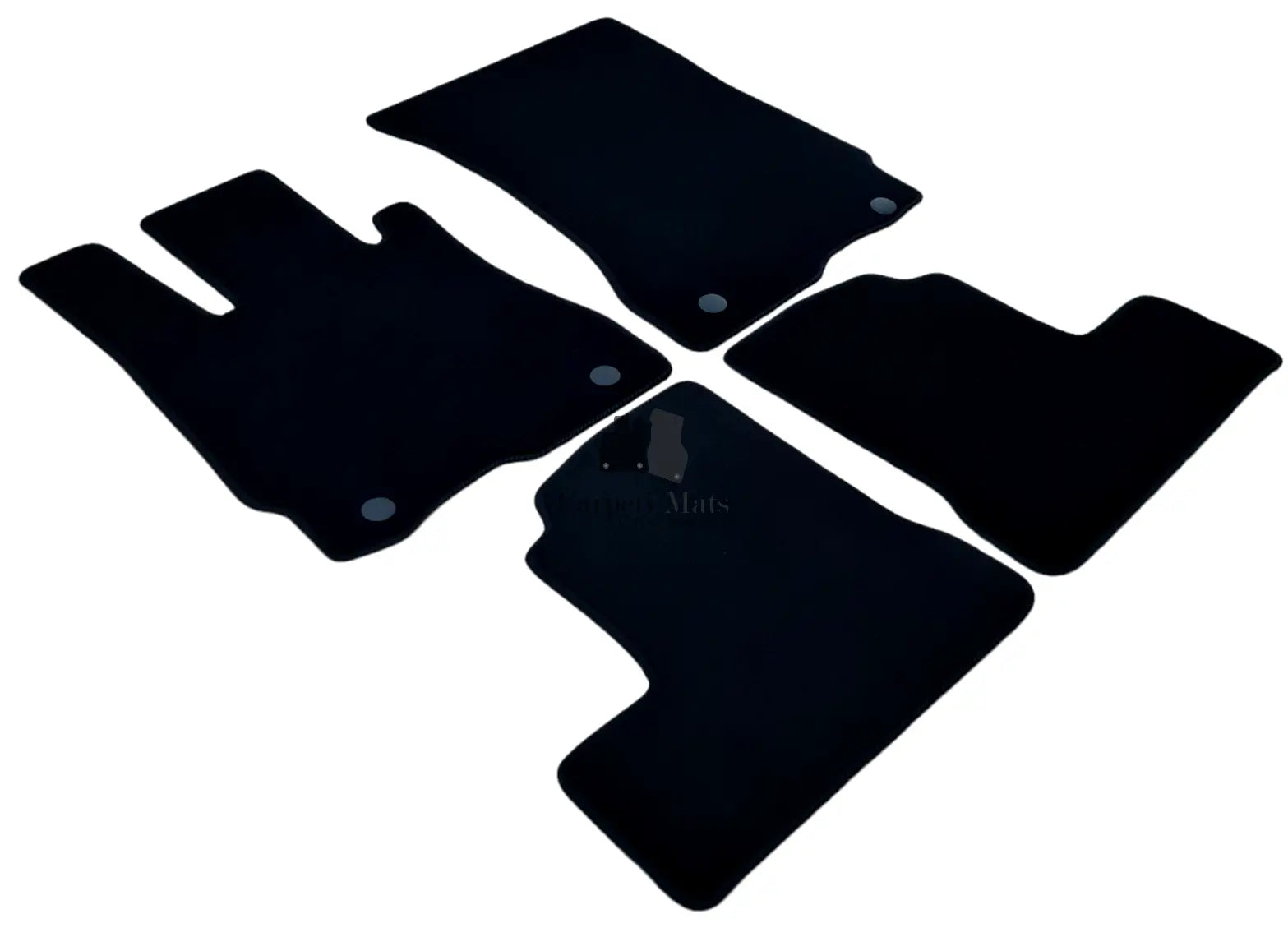 Velour Car Floor Mats For Mercedes S Class W221 Auto Liners Waterproof Black New